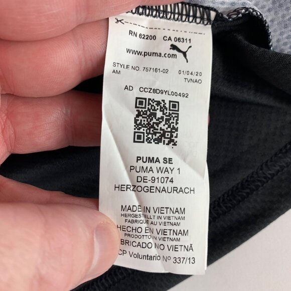 Borussia Dortmund BVB Black Puma Soccer Jersey Mens Large - Picture 6 of 9